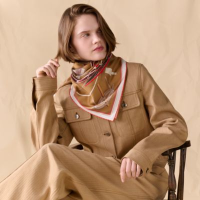 レディス, スカーフ、ショール＆マフラー, スカーフ＆シルク